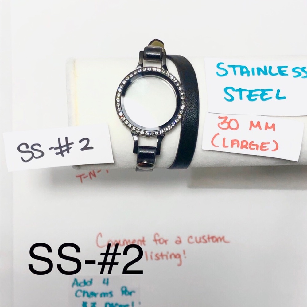 SS-#2 Stainless Living Locket Wrap Bracelet